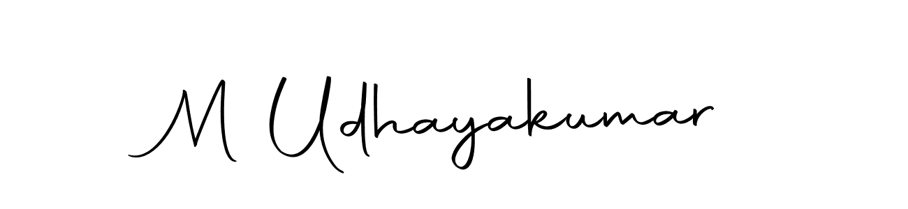 Design your own signature with our free online signature maker. With this signature software, you can create a handwritten (Autography-DOLnW) signature for name M Udhayakumar. M Udhayakumar signature style 10 images and pictures png