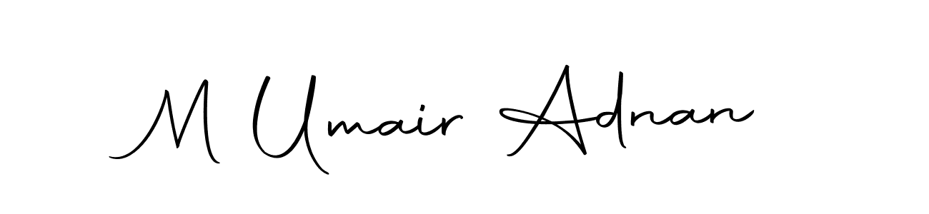 Design your own signature with our free online signature maker. With this signature software, you can create a handwritten (Autography-DOLnW) signature for name M Umair Adnan. M Umair Adnan signature style 10 images and pictures png