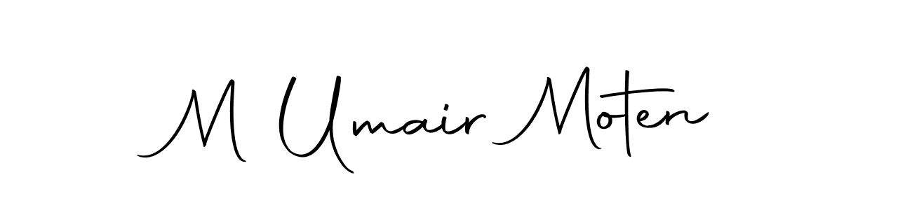 Make a beautiful signature design for name M Umair Moten. With this signature (Autography-DOLnW) style, you can create a handwritten signature for free. M Umair Moten signature style 10 images and pictures png