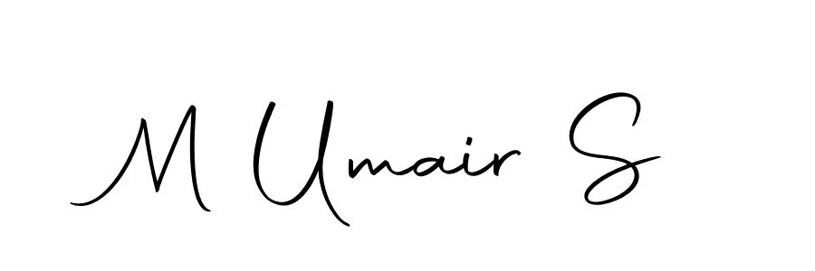 How to make M Umair S name signature. Use Autography-DOLnW style for creating short signs online. This is the latest handwritten sign. M Umair S signature style 10 images and pictures png