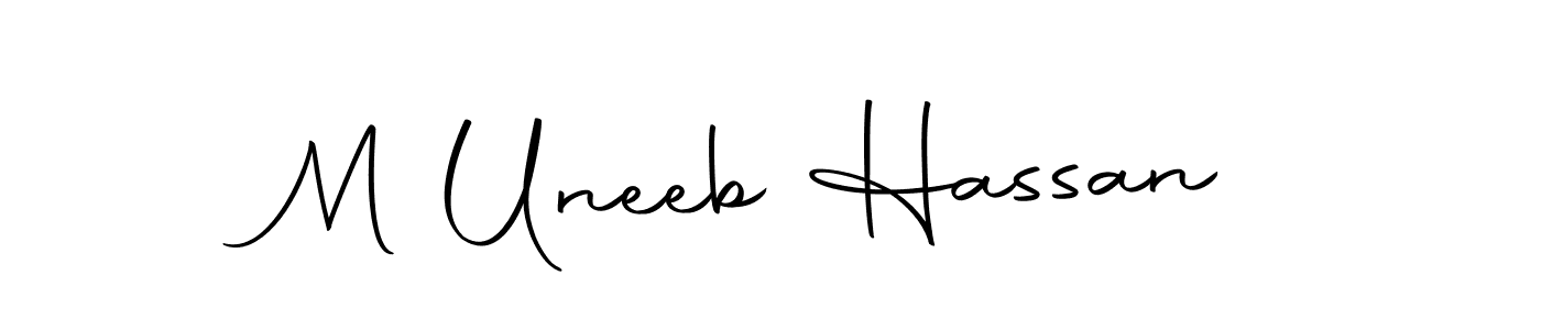The best way (Autography-DOLnW) to make a short signature is to pick only two or three words in your name. The name M Uneeb Hassan include a total of six letters. For converting this name. M Uneeb Hassan signature style 10 images and pictures png