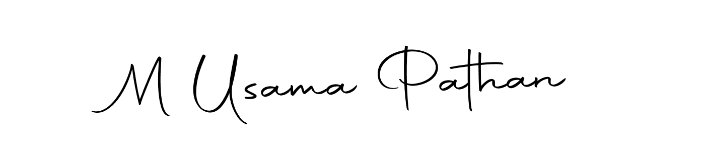 Make a beautiful signature design for name M Usama Pathan. With this signature (Autography-DOLnW) style, you can create a handwritten signature for free. M Usama Pathan signature style 10 images and pictures png