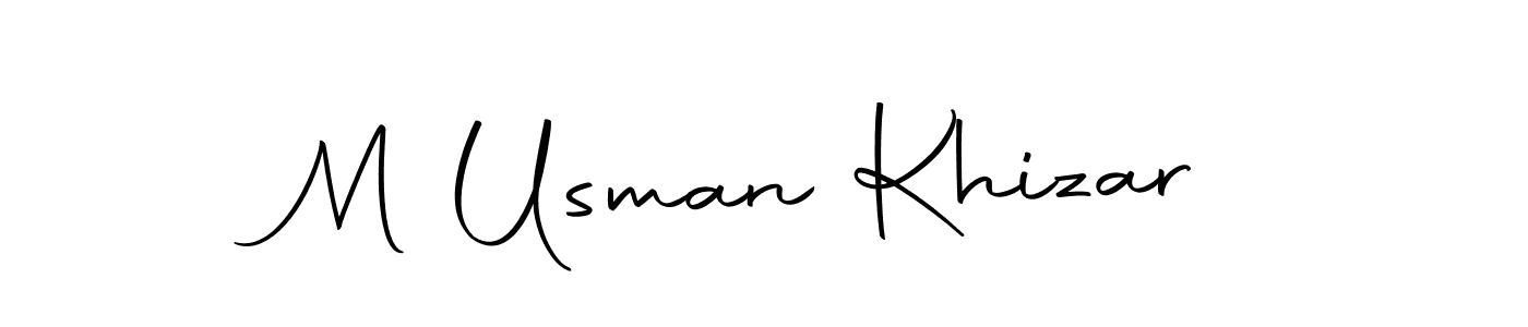 Also we have M Usman Khizar name is the best signature style. Create professional handwritten signature collection using Autography-DOLnW autograph style. M Usman Khizar signature style 10 images and pictures png