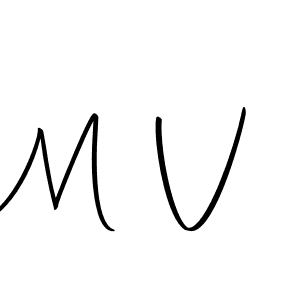 Design your own signature with our free online signature maker. With this signature software, you can create a handwritten (Autography-DOLnW) signature for name M V. M V signature style 10 images and pictures png