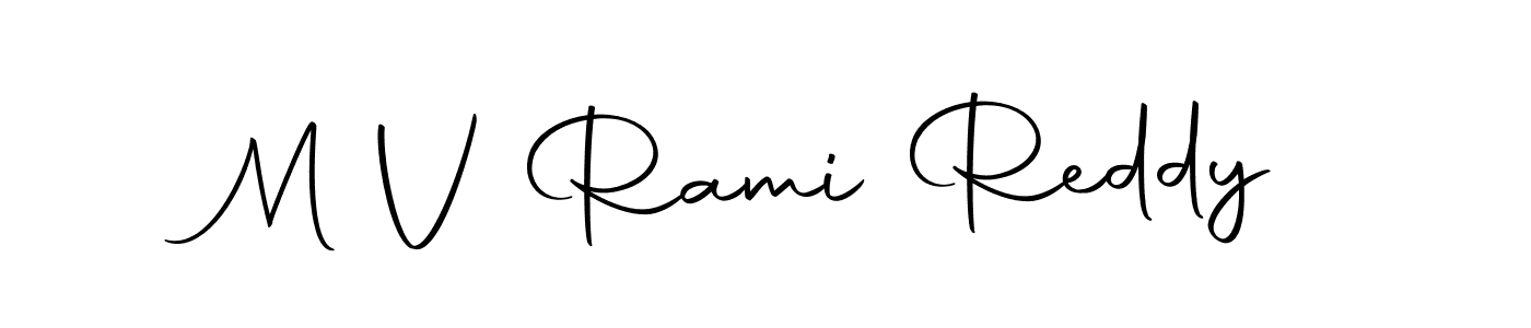 Make a beautiful signature design for name M V Rami Reddy. Use this online signature maker to create a handwritten signature for free. M V Rami Reddy signature style 10 images and pictures png