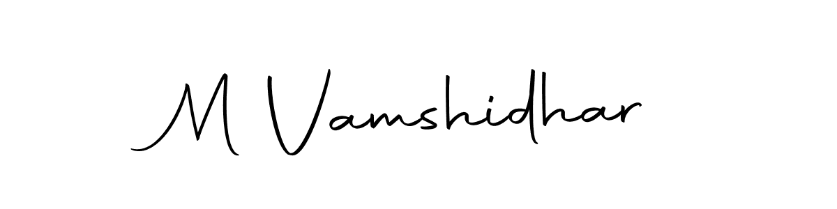 The best way (Autography-DOLnW) to make a short signature is to pick only two or three words in your name. The name M Vamshidhar include a total of six letters. For converting this name. M Vamshidhar signature style 10 images and pictures png