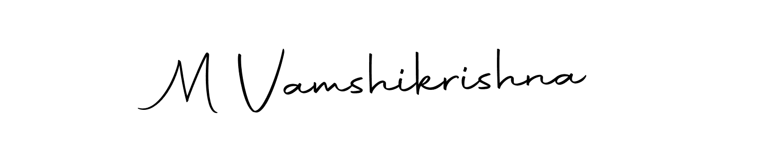 Autography-DOLnW is a professional signature style that is perfect for those who want to add a touch of class to their signature. It is also a great choice for those who want to make their signature more unique. Get M Vamshikrishna name to fancy signature for free. M Vamshikrishna signature style 10 images and pictures png