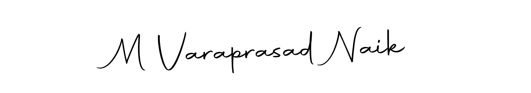 How to make M Varaprasad Naik name signature. Use Autography-DOLnW style for creating short signs online. This is the latest handwritten sign. M Varaprasad Naik signature style 10 images and pictures png