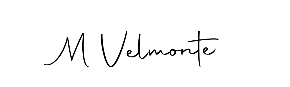 Make a beautiful signature design for name M Velmonte. With this signature (Autography-DOLnW) style, you can create a handwritten signature for free. M Velmonte signature style 10 images and pictures png