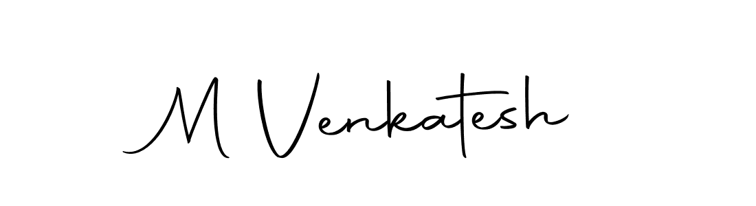 Use a signature maker to create a handwritten signature online. With this signature software, you can design (Autography-DOLnW) your own signature for name M Venkatesh. M Venkatesh signature style 10 images and pictures png