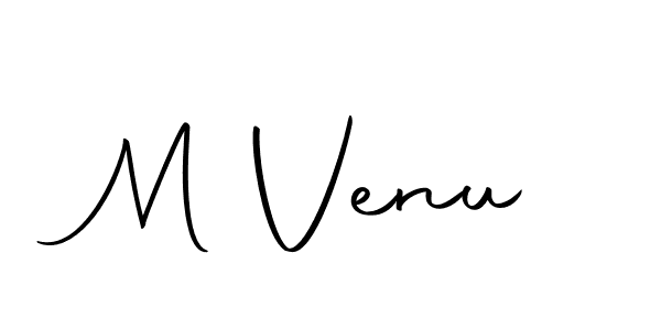 Make a beautiful signature design for name M Venu. With this signature (Autography-DOLnW) style, you can create a handwritten signature for free. M Venu signature style 10 images and pictures png