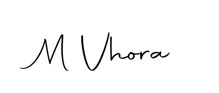 How to make M Vhora signature? Autography-DOLnW is a professional autograph style. Create handwritten signature for M Vhora name. M Vhora signature style 10 images and pictures png