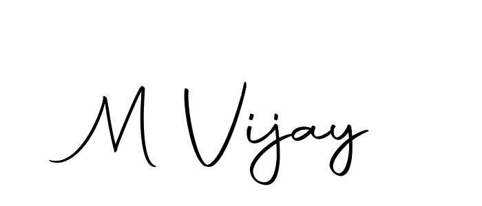 You can use this online signature creator to create a handwritten signature for the name M Vijay. This is the best online autograph maker. M Vijay signature style 10 images and pictures png
