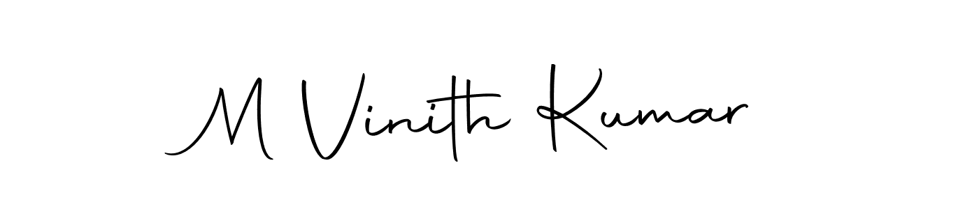 How to make M Vinith Kumar signature? Autography-DOLnW is a professional autograph style. Create handwritten signature for M Vinith Kumar name. M Vinith Kumar signature style 10 images and pictures png