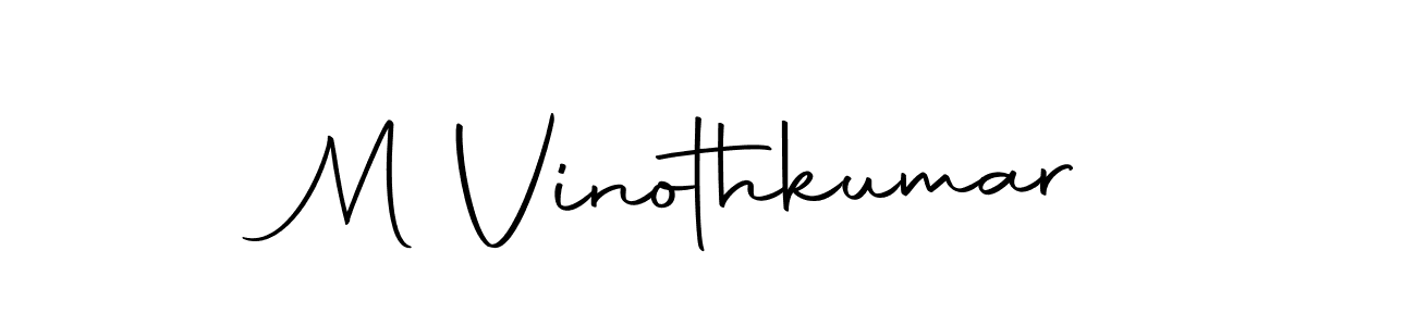 Design your own signature with our free online signature maker. With this signature software, you can create a handwritten (Autography-DOLnW) signature for name M Vinothkumar. M Vinothkumar signature style 10 images and pictures png