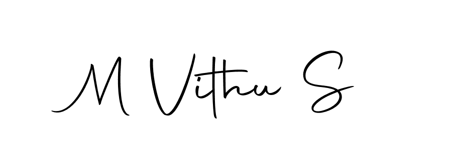 The best way (Autography-DOLnW) to make a short signature is to pick only two or three words in your name. The name M Vithu S include a total of six letters. For converting this name. M Vithu S signature style 10 images and pictures png