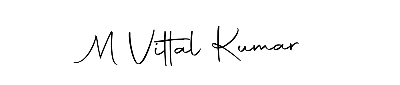Use a signature maker to create a handwritten signature online. With this signature software, you can design (Autography-DOLnW) your own signature for name M Vittal Kumar. M Vittal Kumar signature style 10 images and pictures png
