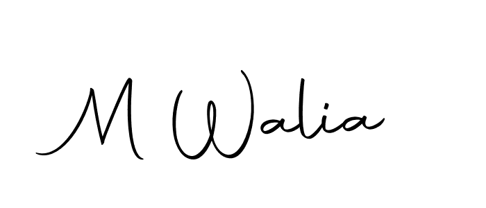 Use a signature maker to create a handwritten signature online. With this signature software, you can design (Autography-DOLnW) your own signature for name M Walia. M Walia signature style 10 images and pictures png