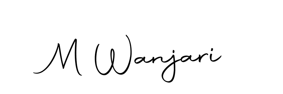 Use a signature maker to create a handwritten signature online. With this signature software, you can design (Autography-DOLnW) your own signature for name M Wanjari. M Wanjari signature style 10 images and pictures png