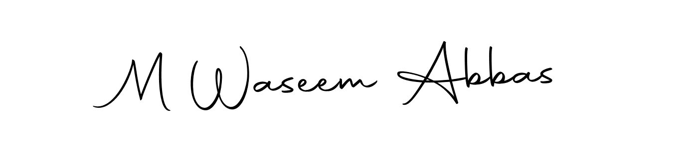 Use a signature maker to create a handwritten signature online. With this signature software, you can design (Autography-DOLnW) your own signature for name M Waseem Abbas. M Waseem Abbas signature style 10 images and pictures png