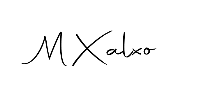 if you are searching for the best signature style for your name M Xalxo. so please give up your signature search. here we have designed multiple signature styles  using Autography-DOLnW. M Xalxo signature style 10 images and pictures png