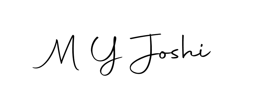 Make a beautiful signature design for name M Y Joshi. Use this online signature maker to create a handwritten signature for free. M Y Joshi signature style 10 images and pictures png