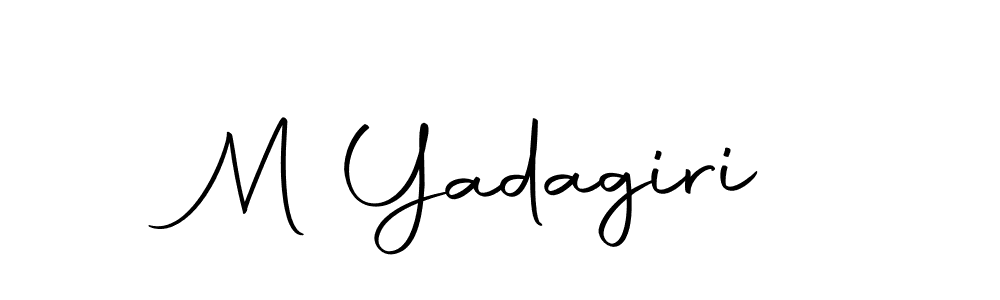 Use a signature maker to create a handwritten signature online. With this signature software, you can design (Autography-DOLnW) your own signature for name M Yadagiri. M Yadagiri signature style 10 images and pictures png