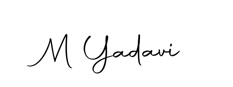 How to make M Yadavi signature? Autography-DOLnW is a professional autograph style. Create handwritten signature for M Yadavi name. M Yadavi signature style 10 images and pictures png