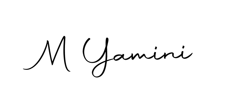 How to make M Yamini signature? Autography-DOLnW is a professional autograph style. Create handwritten signature for M Yamini name. M Yamini signature style 10 images and pictures png