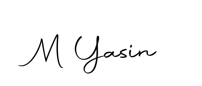 How to make M Yasin name signature. Use Autography-DOLnW style for creating short signs online. This is the latest handwritten sign. M Yasin signature style 10 images and pictures png