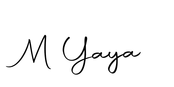 Make a beautiful signature design for name M Yaya. With this signature (Autography-DOLnW) style, you can create a handwritten signature for free. M Yaya signature style 10 images and pictures png