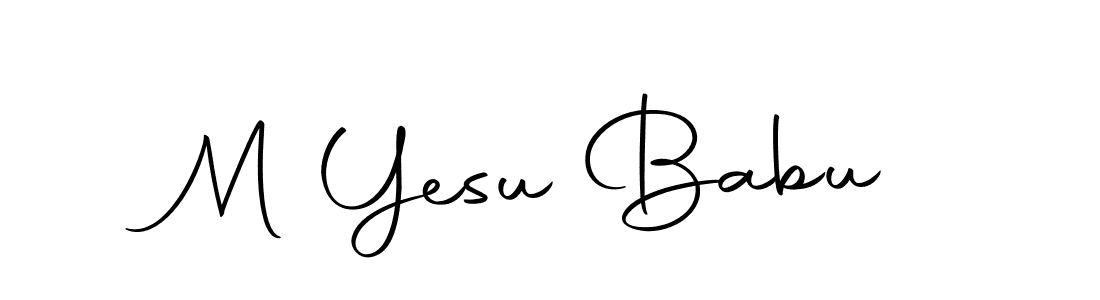 M Yesu Babu stylish signature style. Best Handwritten Sign (Autography-DOLnW) for my name. Handwritten Signature Collection Ideas for my name M Yesu Babu. M Yesu Babu signature style 10 images and pictures png