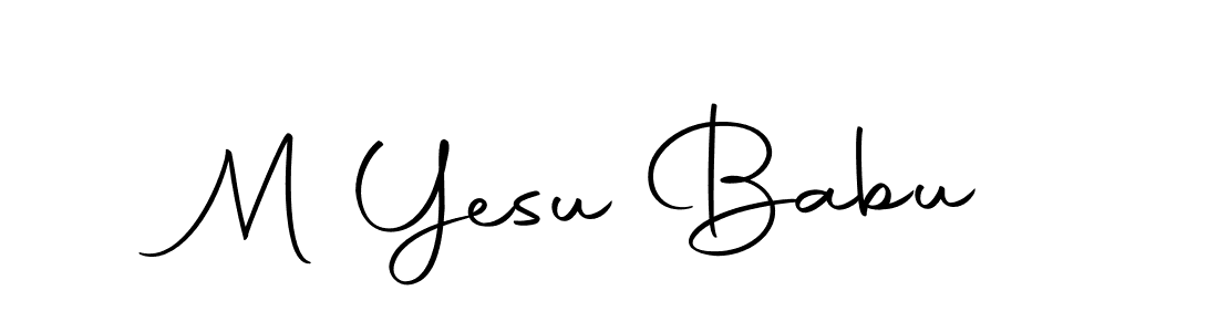 if you are searching for the best signature style for your name M Yesu Babu. so please give up your signature search. here we have designed multiple signature styles  using Autography-DOLnW. M Yesu Babu signature style 10 images and pictures png