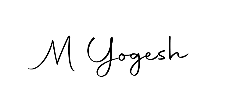 Design your own signature with our free online signature maker. With this signature software, you can create a handwritten (Autography-DOLnW) signature for name M Yogesh. M Yogesh signature style 10 images and pictures png