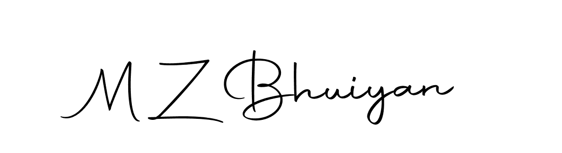 M Z Bhuiyan stylish signature style. Best Handwritten Sign (Autography-DOLnW) for my name. Handwritten Signature Collection Ideas for my name M Z Bhuiyan. M Z Bhuiyan signature style 10 images and pictures png