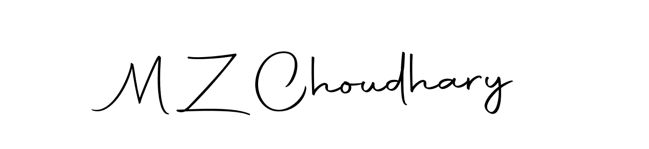 Use a signature maker to create a handwritten signature online. With this signature software, you can design (Autography-DOLnW) your own signature for name M Z Choudhary. M Z Choudhary signature style 10 images and pictures png