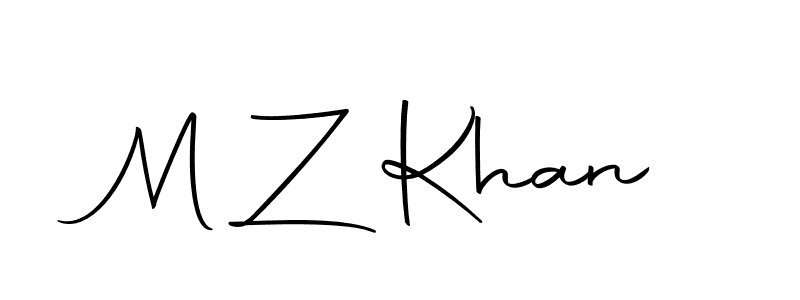 Use a signature maker to create a handwritten signature online. With this signature software, you can design (Autography-DOLnW) your own signature for name M Z Khan. M Z Khan signature style 10 images and pictures png