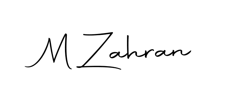 Also we have M Zahran name is the best signature style. Create professional handwritten signature collection using Autography-DOLnW autograph style. M Zahran signature style 10 images and pictures png