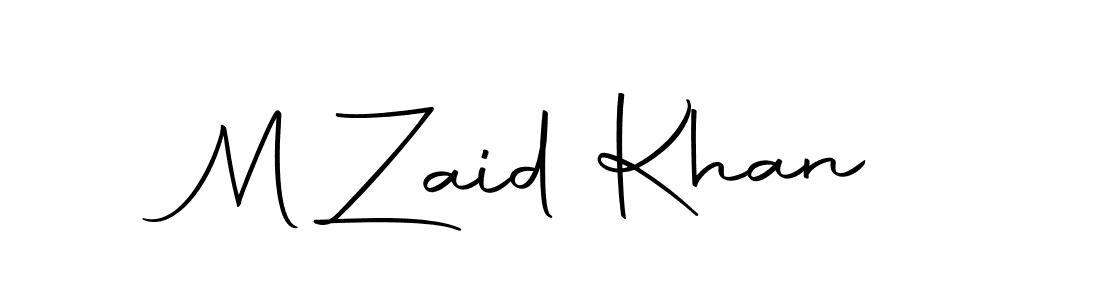 Design your own signature with our free online signature maker. With this signature software, you can create a handwritten (Autography-DOLnW) signature for name M Zaid Khan. M Zaid Khan signature style 10 images and pictures png