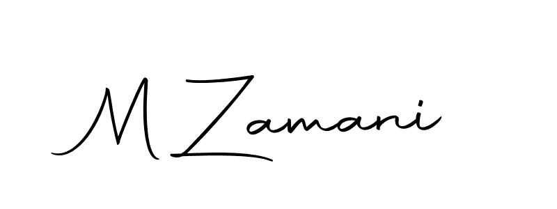 Create a beautiful signature design for name M Zamani. With this signature (Autography-DOLnW) fonts, you can make a handwritten signature for free. M Zamani signature style 10 images and pictures png