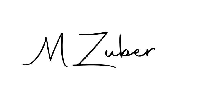 Use a signature maker to create a handwritten signature online. With this signature software, you can design (Autography-DOLnW) your own signature for name M Zuber. M Zuber signature style 10 images and pictures png