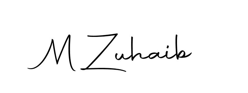 Create a beautiful signature design for name M Zuhaib. With this signature (Autography-DOLnW) fonts, you can make a handwritten signature for free. M Zuhaib signature style 10 images and pictures png