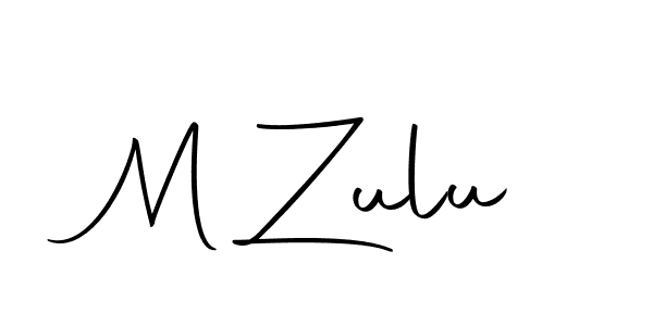 Also we have M Zulu name is the best signature style. Create professional handwritten signature collection using Autography-DOLnW autograph style. M Zulu signature style 10 images and pictures png