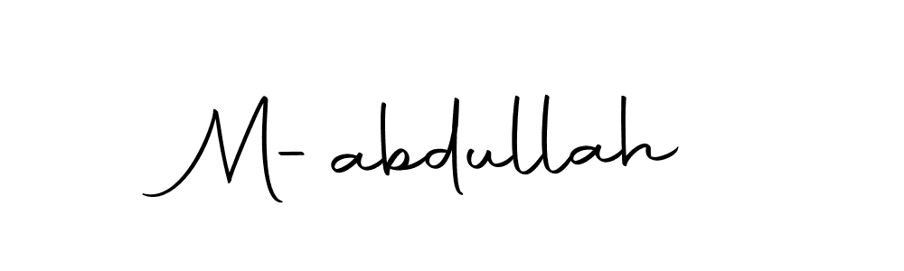 You should practise on your own different ways (Autography-DOLnW) to write your name (M-abdullah) in signature. don't let someone else do it for you. M-abdullah signature style 10 images and pictures png