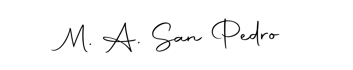 Autography-DOLnW is a professional signature style that is perfect for those who want to add a touch of class to their signature. It is also a great choice for those who want to make their signature more unique. Get M. A. San Pedro name to fancy signature for free. M. A. San Pedro signature style 10 images and pictures png