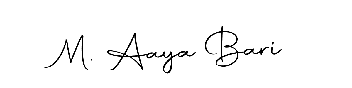 Make a beautiful signature design for name M. Aaya Bari. Use this online signature maker to create a handwritten signature for free. M. Aaya Bari signature style 10 images and pictures png