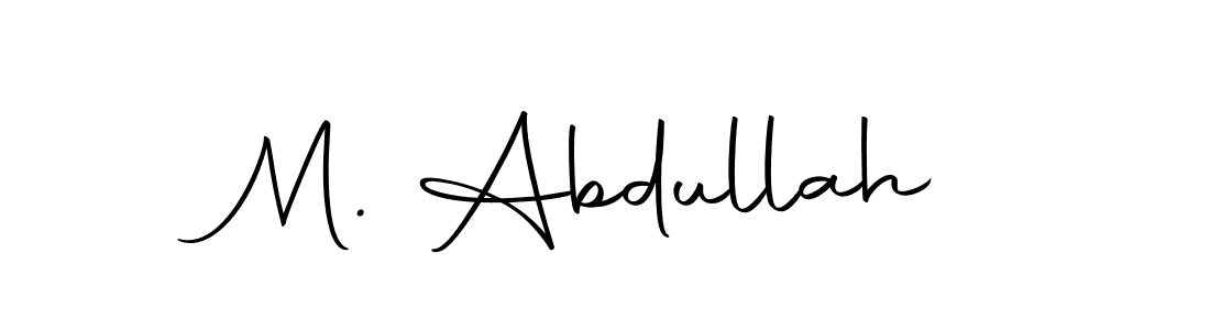 The best way (Autography-DOLnW) to make a short signature is to pick only two or three words in your name. The name M. Abdullah include a total of six letters. For converting this name. M. Abdullah signature style 10 images and pictures png