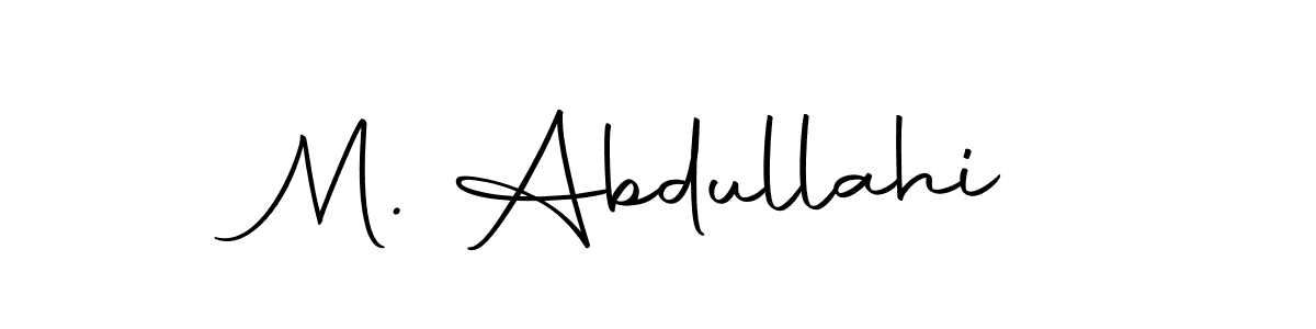 How to make M. Abdullahi signature? Autography-DOLnW is a professional autograph style. Create handwritten signature for M. Abdullahi name. M. Abdullahi signature style 10 images and pictures png