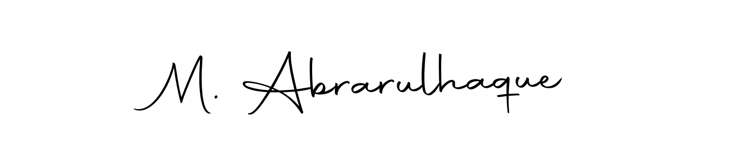 Make a beautiful signature design for name M. Abrarulhaque. With this signature (Autography-DOLnW) style, you can create a handwritten signature for free. M. Abrarulhaque signature style 10 images and pictures png