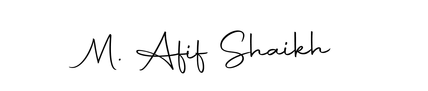 if you are searching for the best signature style for your name M. Afif Shaikh. so please give up your signature search. here we have designed multiple signature styles  using Autography-DOLnW. M. Afif Shaikh signature style 10 images and pictures png